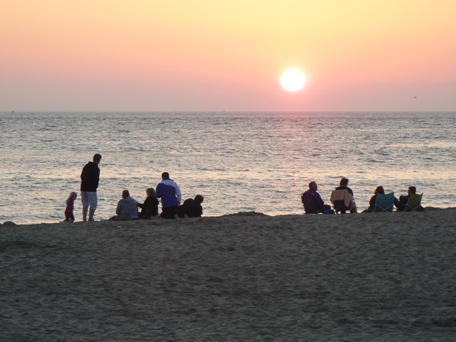 Sonnenuntergang auf dem Strand